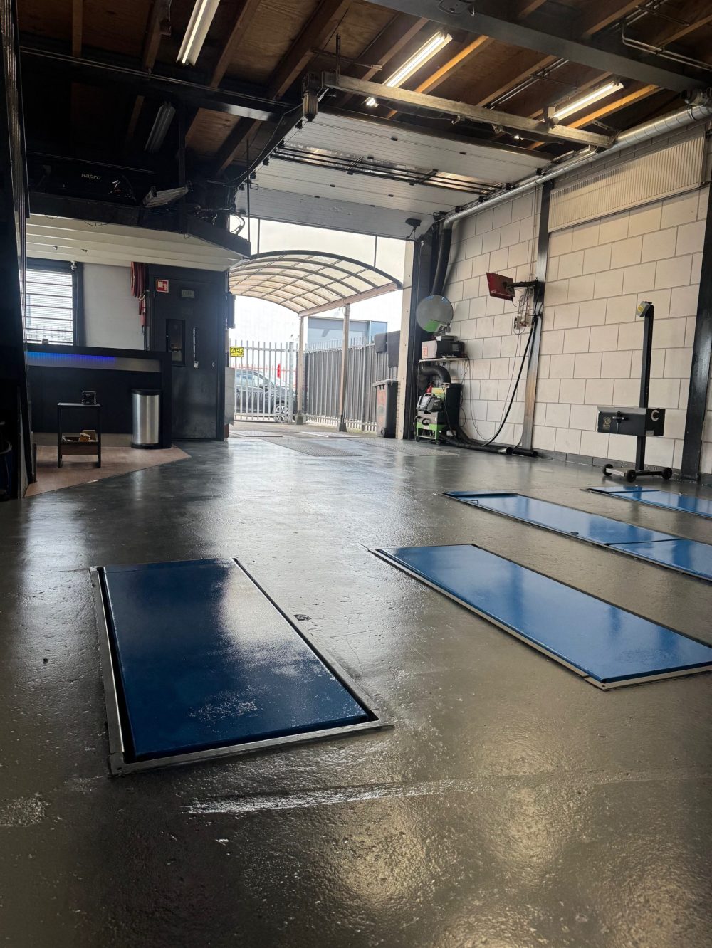 garage vanaf auto brug